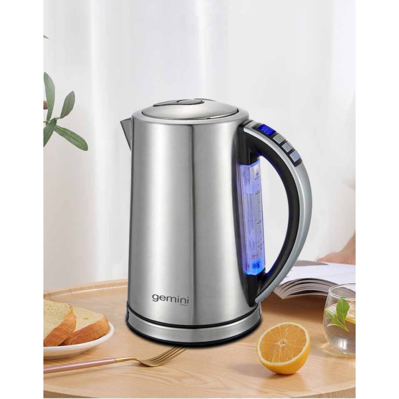 Miroco Electric Kettle Temperature Control Stainless Steel 1.7